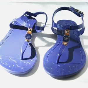 Coach Piccadilly Jelly Thong Sz 9*Blue